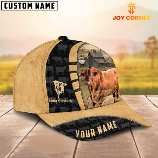 Joycorners Custom Name Santa Gertrudis Cattle 3D Cap