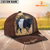 Joycorners Belted Galloway Customized Name Leather Pattern Cap