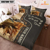 JoyCorners Highland Cattle Like Someone Left The Gate Open Customized Name 3D Bedding Set