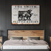 Joycorners Personalized Black Angus Cattle Ranch 3 Canvas