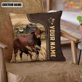 Joycorners Beefmaster Custom Name Leather Pattern Pillow Case