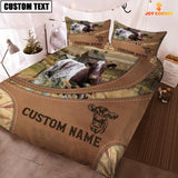 Joycorners Custom Name Shorthorn On Farm Bedding Set