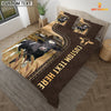 Joycorners Holstein Custom Text Leather Pattern Bedding Set