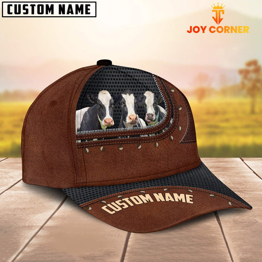 Joycorners Holstein Happiness Zipper Pattern Customized Name Cap