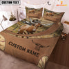 Joycorners Custom Name Texas Longhorn On Farm Bedding Set