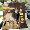 Joycorners Personalized Name Brahman Leather Pattern Blanket