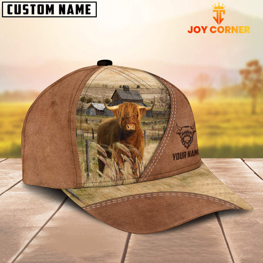 Joycorners Highland Customized Name Brown Cap