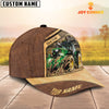 Joycorners Tractor Customized Name Brown Farm Cap