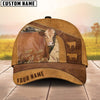 Joycorners Red Akaushi On The Farm Custom Name Retro Cap