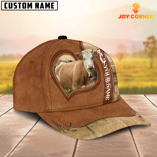 Joycorners Simmental Custom Name Heart Cap