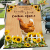 Joycorners Chicken Custom Name - Always Stay Humble and Kind Blanket