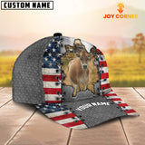 Joycorners Jersey Customized Name US Flag Cap