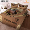 Joycorners Custom Name Beefmaster On Farm Bedding Set