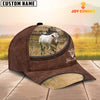 Joycorners Charolais Bull On The Farm Customized Name Leather Pattern Cap