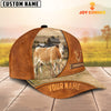 Joycorners Custom Name Simmental Leather Pattern Cap TT12