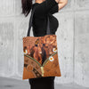 Joycorners Red Angus Daisy Flower and Butterfly All Over Printed 3D Tote Bag