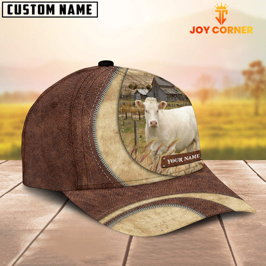 Joycorners Charolais Customized Name Farm Barn Cap