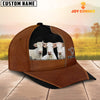 Joycorners Charolais Black Brown Farm Customized Name Cap