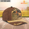 Joycorners Jersey Cattle Customized Name Brown Farm Cap