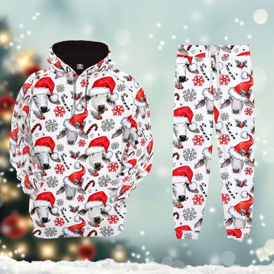 Joycorner Brahman Happy Christmas Hoodie & Sweatpants Set