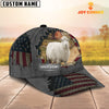 Joycorners Goat Customized Name US Flag Net Cap