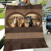 Joycorners Horse In Heart Personalized Name Blanket