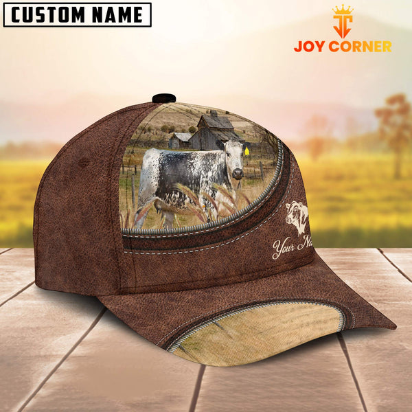 Joycorners Speckled Park On The Farm Customized Name Leather Pattern Cap