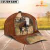 Joycorners Custom Name Hereford Cattle Cap On The Meadow