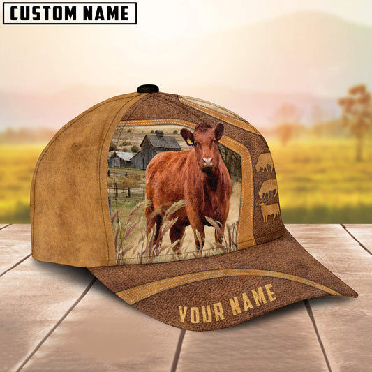 Joycorners Red Angus On The Farm Custom Name Cap