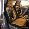 Joycorners Black Angus Pattern Customized Name 3D Car Seat Cover Set (2PCS)