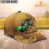 Joycorners Tractor Pattern Customized Name 3D Yellow Cap