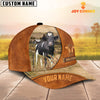 Joycorners Custom Name Holstein Leather Pattern Cap TT5