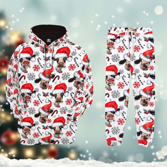Joycorner Holstein Happy Christmas Hoodie & Sweatpants Set