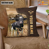 Joycorners Holstein Custom Name Leather Pattern Pillow Case