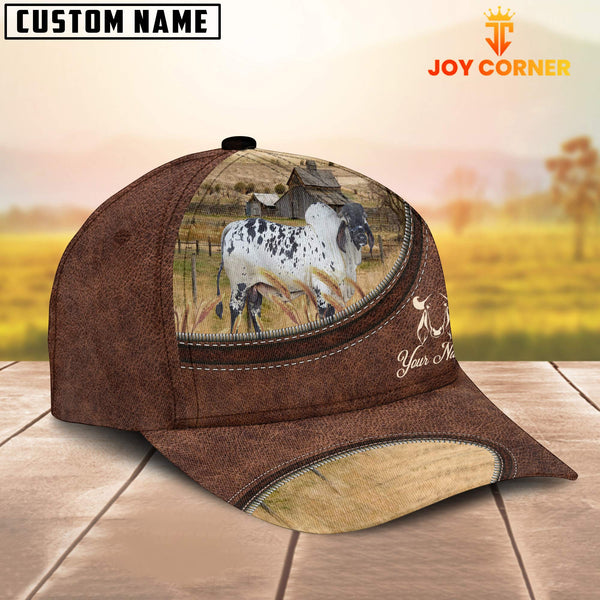 Joycorners Sardo Negro On The Farm Customized Name Leather Pattern Cap
