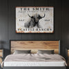 Joycorners Personalized Highland Cattle Ranch Canvas