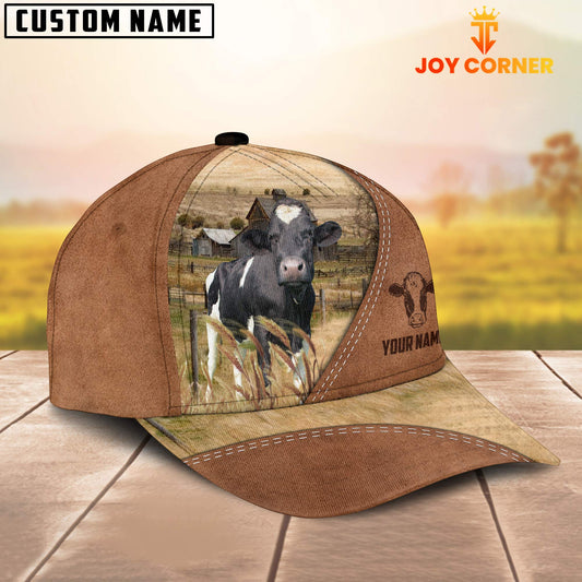 Joycorners Holstein Customized Name Brown Cap