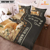 JoyCorners Simmental Like Someone Left The Gate Open Customized Name 3D Bedding Set