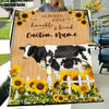 Joycorners Holstein Custom Name - Always Stay Humble and Kind Blanket