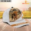 Joycorners Highland Cattle White Pattern Customized Name 3D Cap