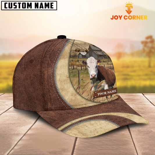 Joycorners Hereford Customized Name Farm Barn Cap