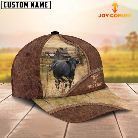 Joycorners Dexter Zipper Leather Pattern Customized Name Cap