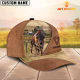 Joycorners Bison Customized Name Brown Cap