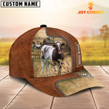 Joycorners Custom Name Shorthorn Cattle Cap On The Meadow