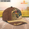 Joycorners Chicken Customized Name Brown Farm Cap