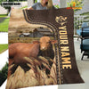 Joycorners Personalized Name Droughtmaster Leather Pattern Blanket