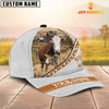 Joycorners Hereford White Pattern Customized Name 3D Cap