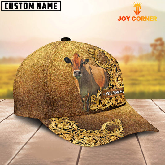 Joycorners Jersey Pattern Customized Name 3D Yellow Cap