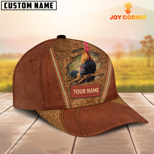Joycorners Happy Chicken Customized Name Cap
