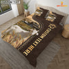 Joycorners Goat Custom Text Leather Pattern Bedding Set